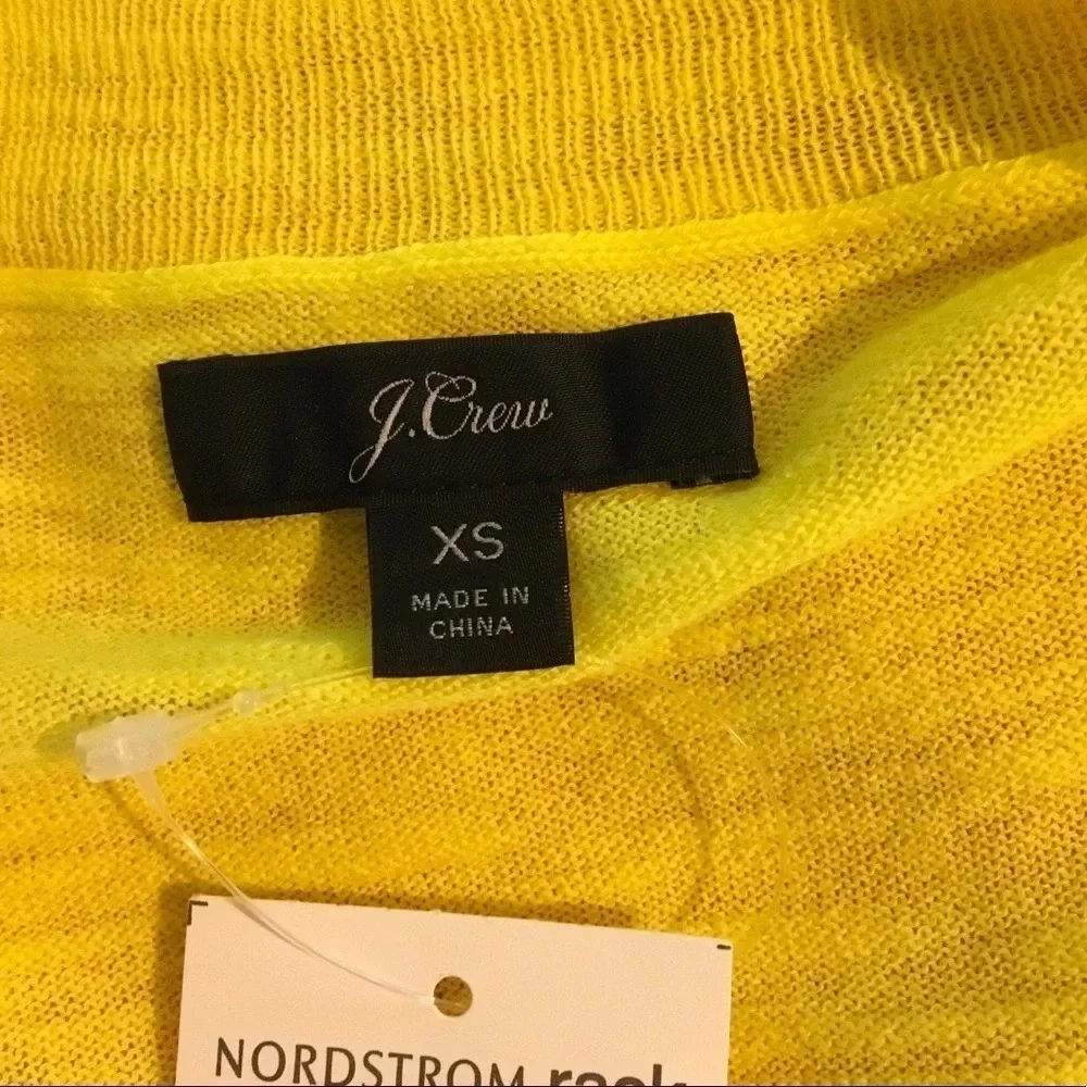 J. Crew Slub Knit V-Neck Long Sleeve Sweater XS